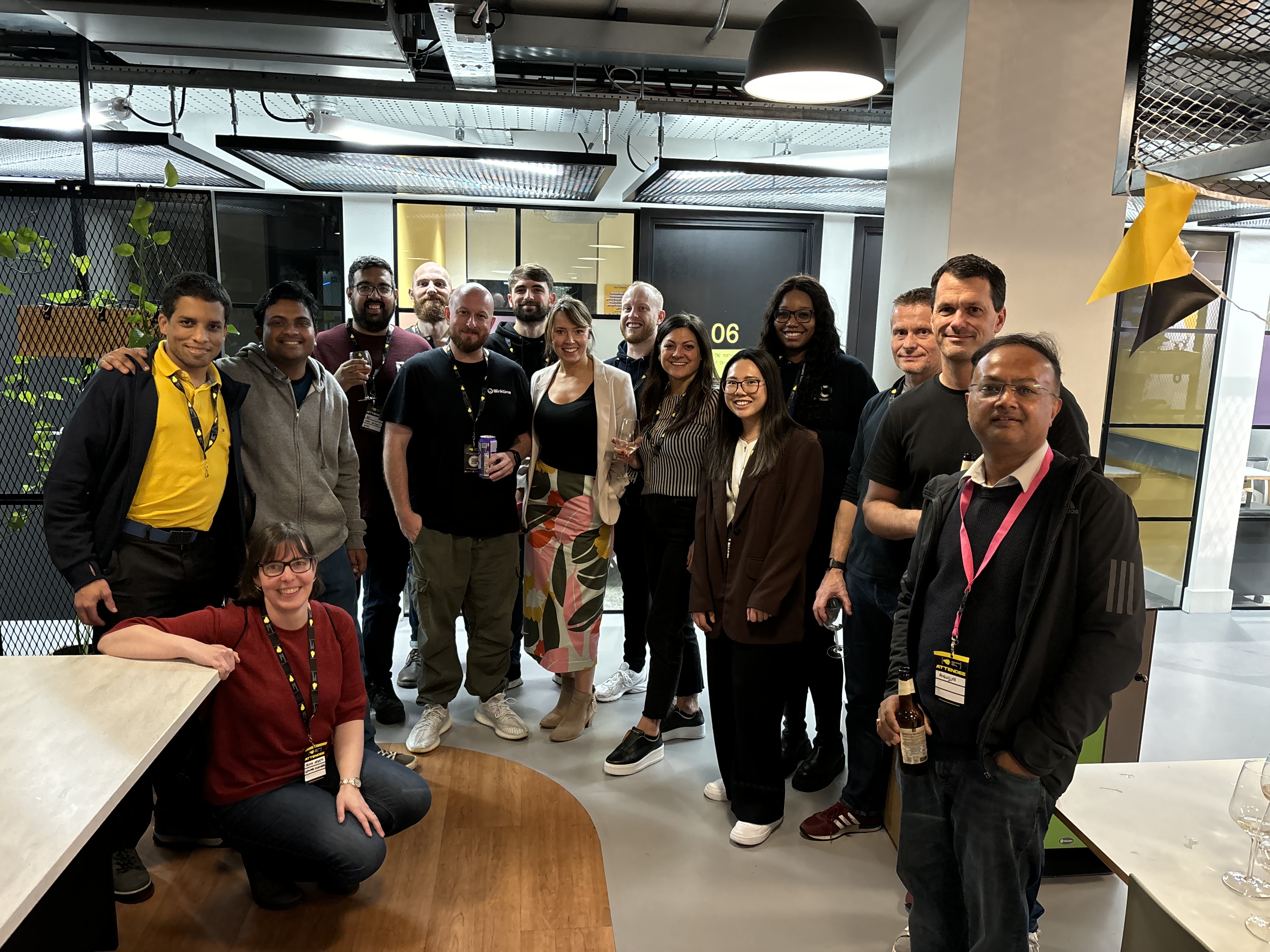 Balaga Raghuram at Manchester Tech Meetup with participants engaged in discussions
