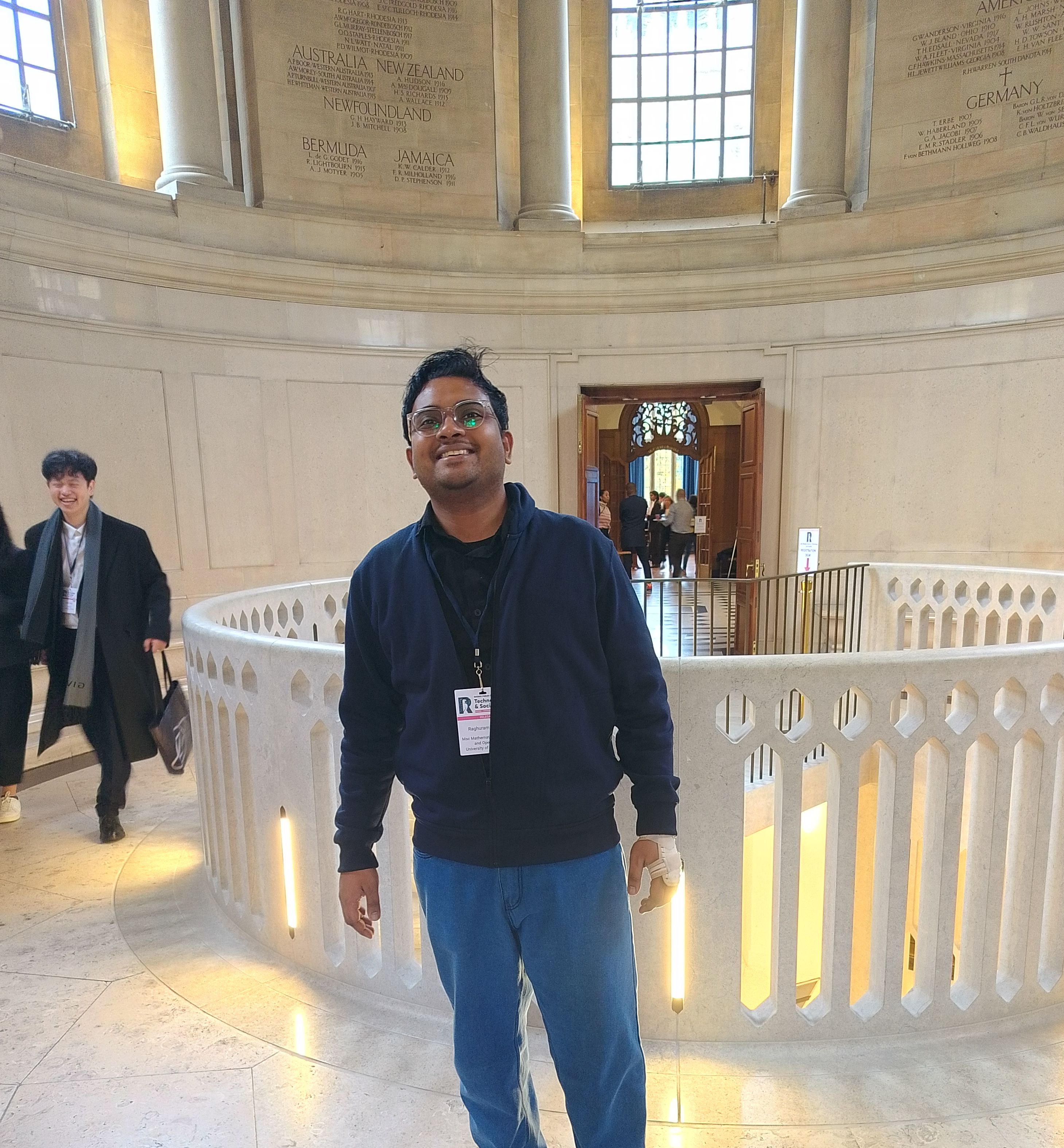 Balaga Raghuram on his second visit to the historic University of Oxford campus